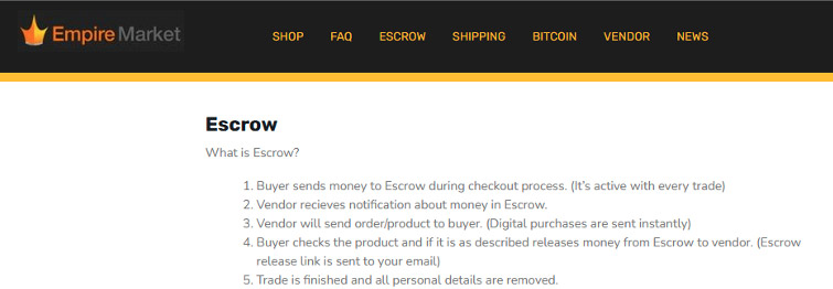 Escrow Payment Method